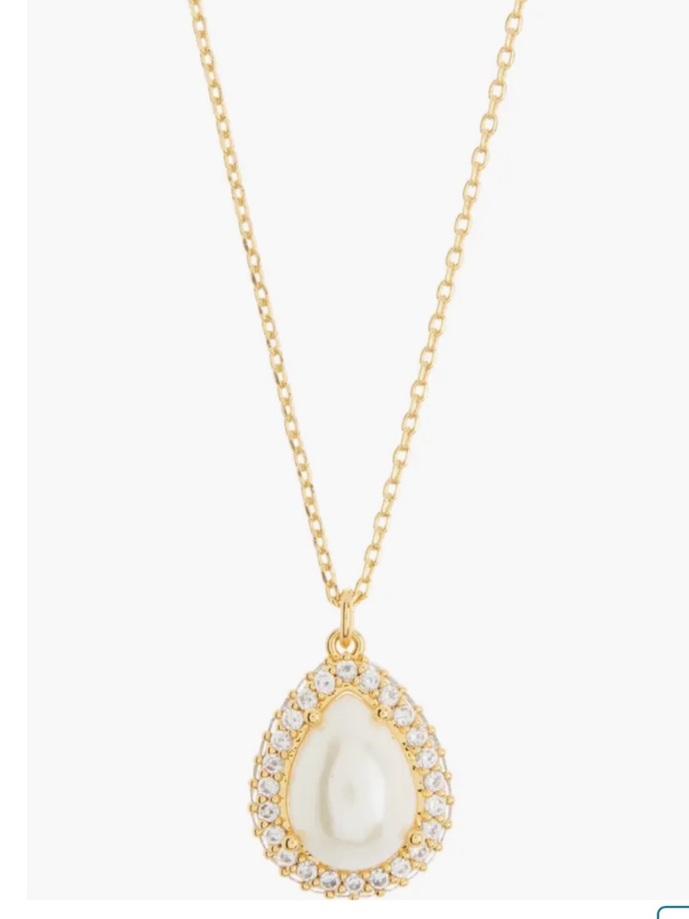 Kate Spade Saturdays brilliant statements pavé halo pendant necklace NWT